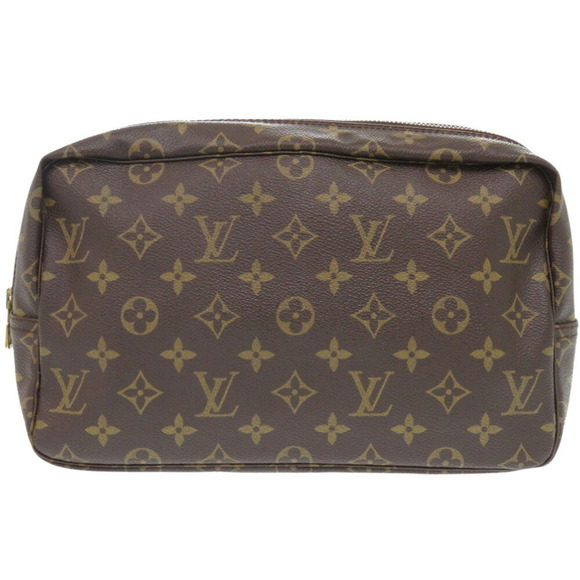 LOUIS VUITTON Brown Monogram Pouch